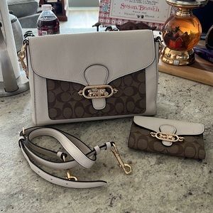 Coach crossbody purse with matching wallet